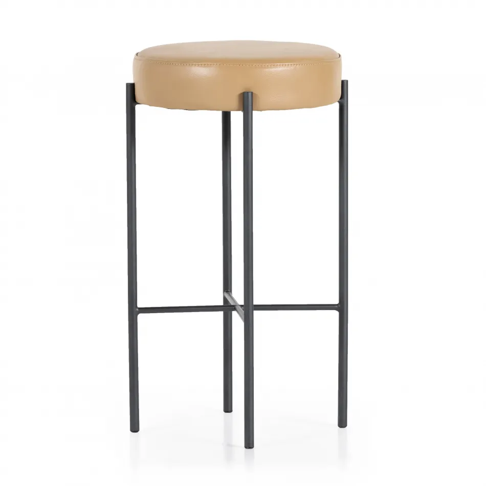 Nocona Bar Stool Natural Leather