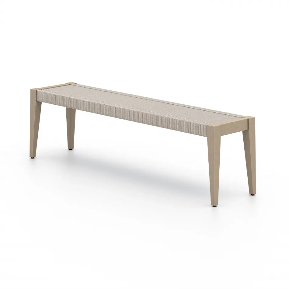 Sherwood Outdoor Dining Bench Brown