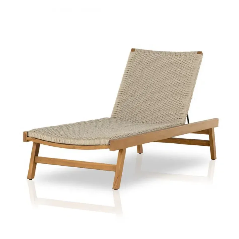 Delano Outdoor Chaise Natural Teak