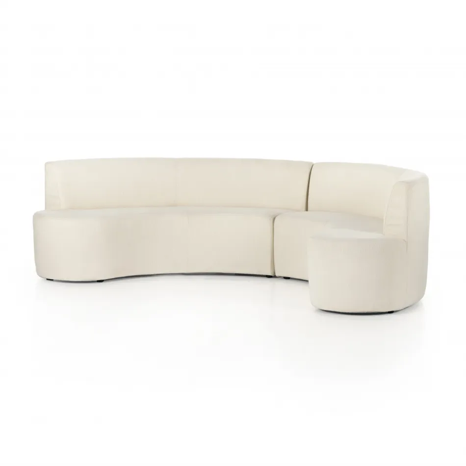 Sanda Dining Banquette Kerbey Ivory