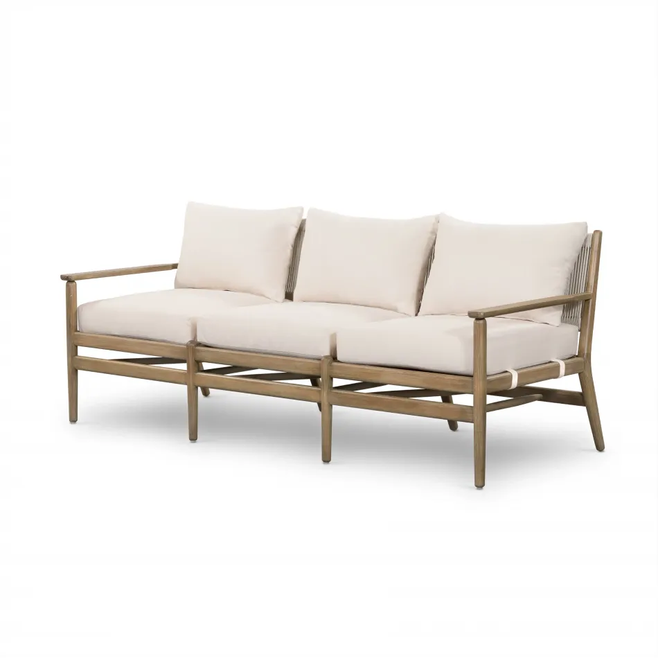 Rosen Outdoor Sofa 73" Natural Eucalyptus