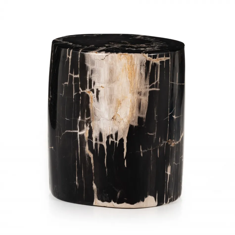 Kos End Table Dark Petrified Wood