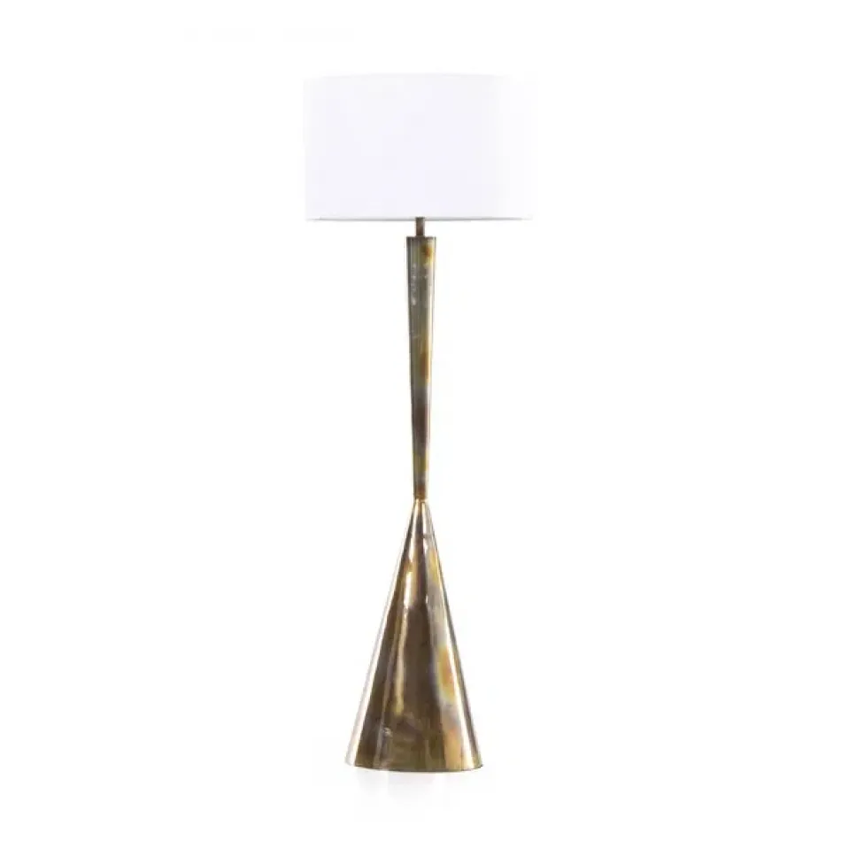 Clement Floor Lamp Burnt Brass