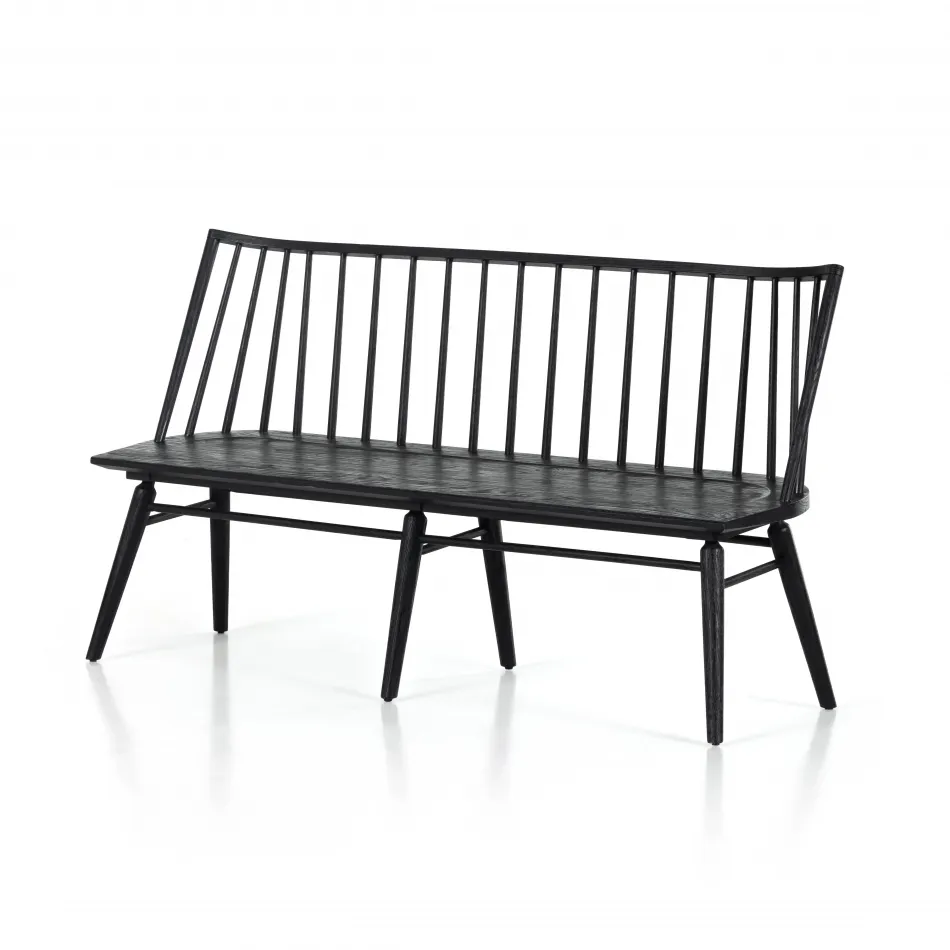 Lewis Dining Bench Black Oak