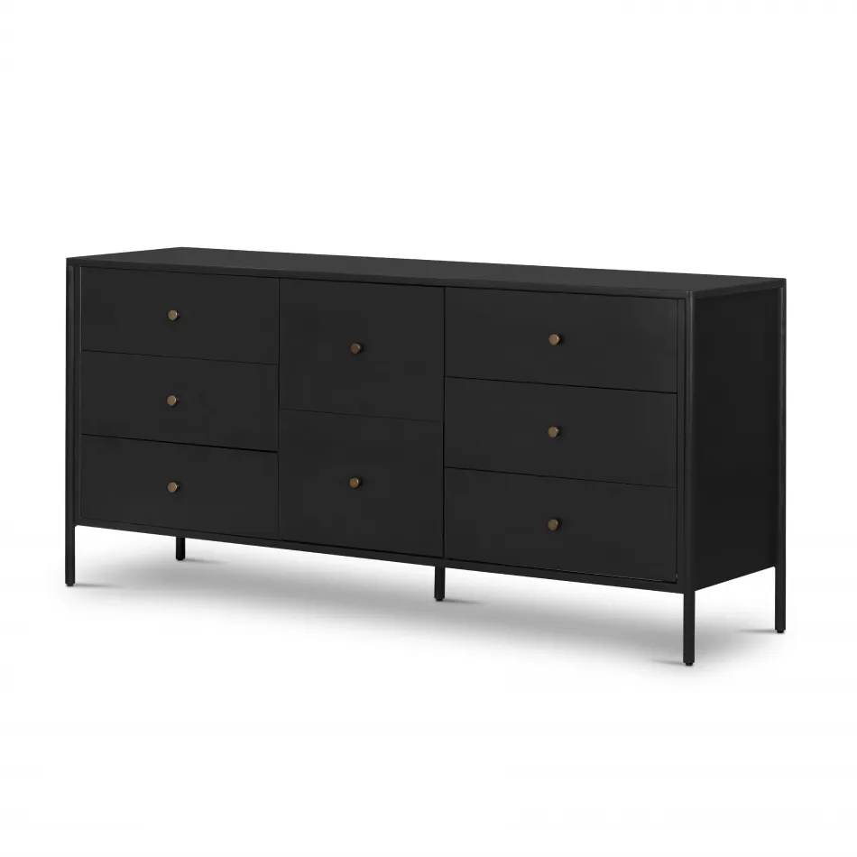 Soto 8 Drawer Dresser Black