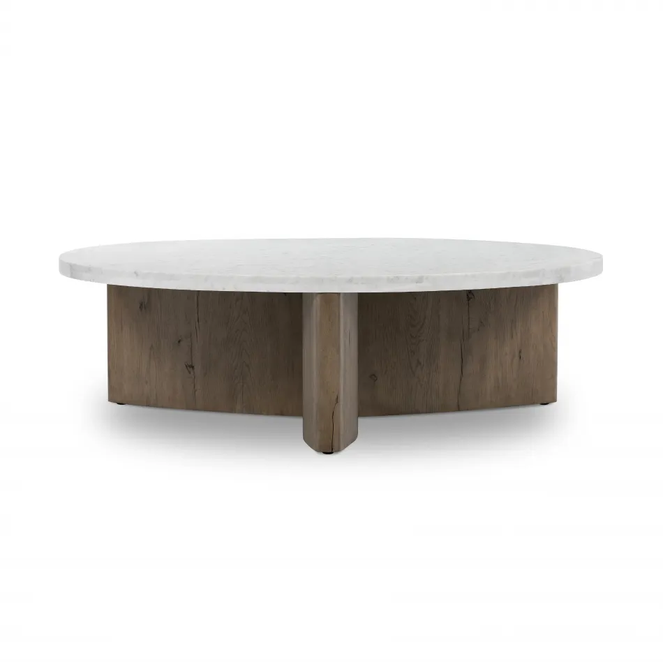 Toli Coffee Table Italian White Marble