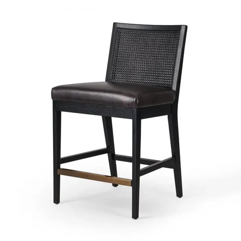 Antonia Armless Dining Black Counter Stool