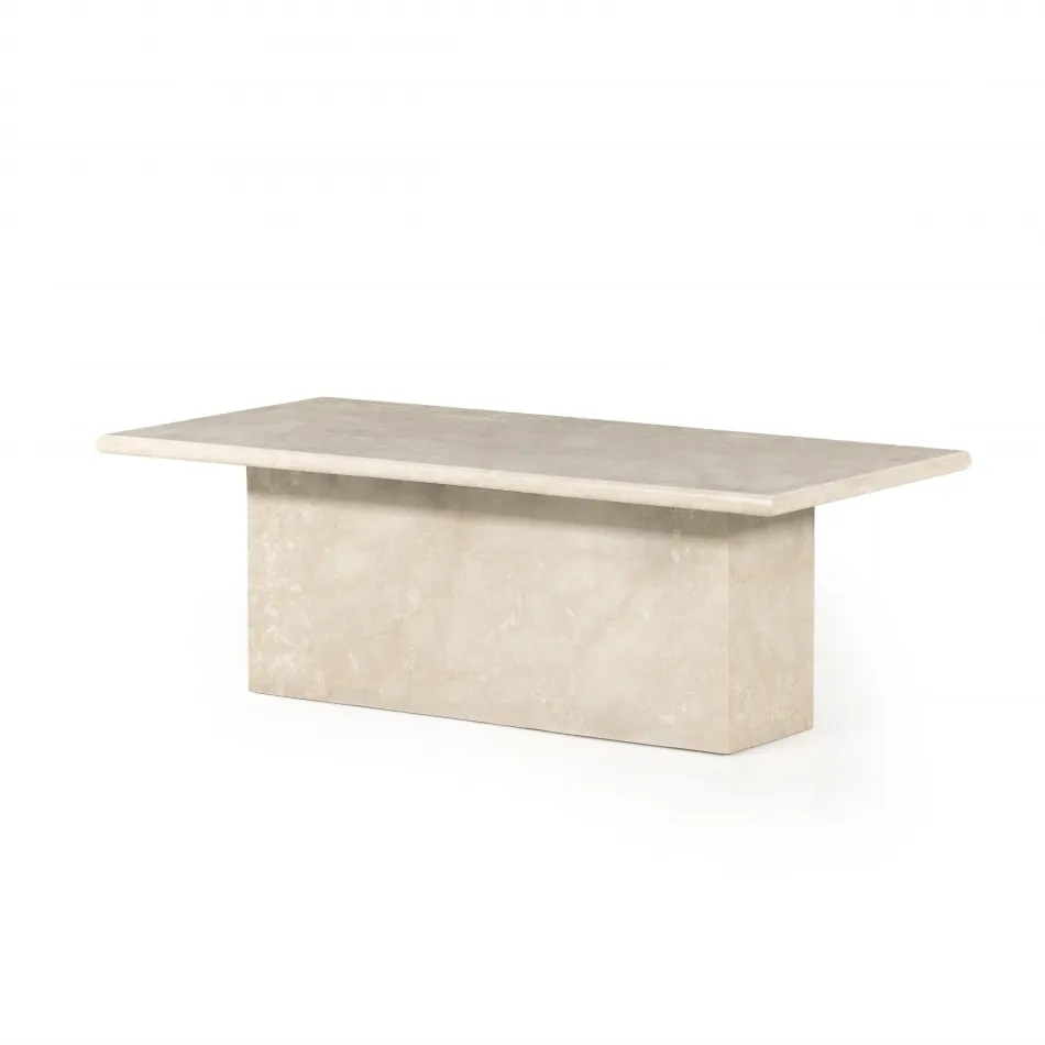 Arum Coffee Table Cream Marble