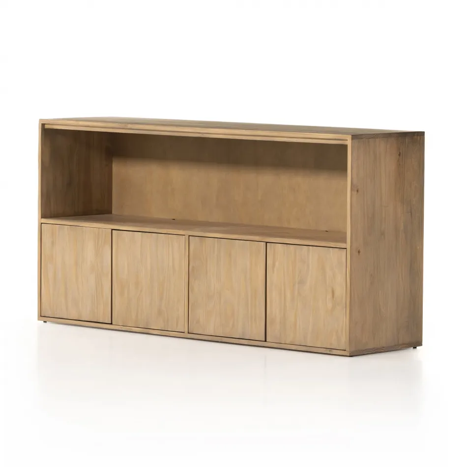 Bane Media Console Smoked Pine