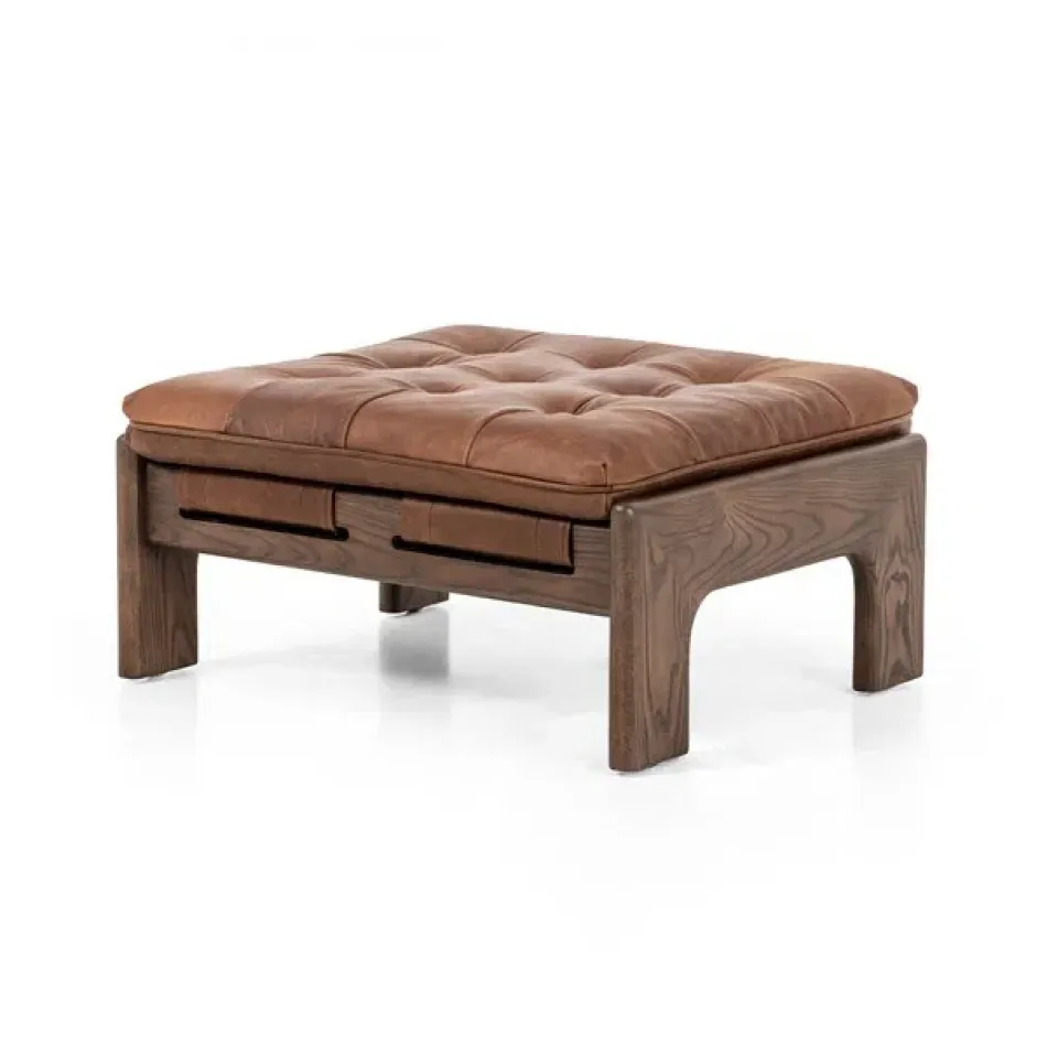 Halston Ottoman Heirloom Sienna