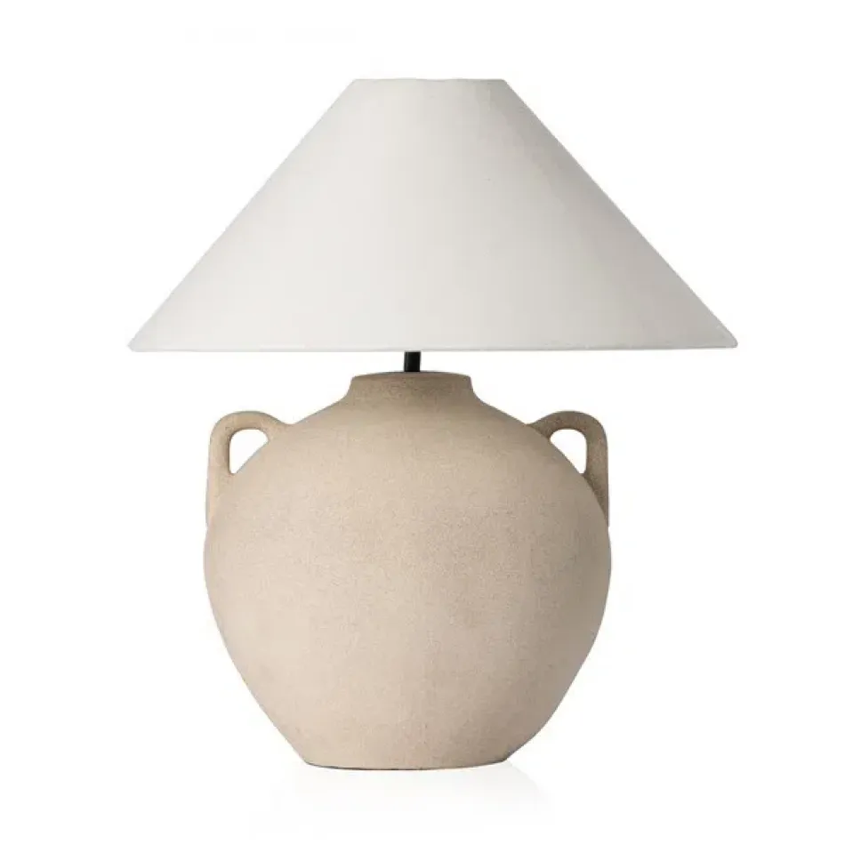 Mays Table Lamp Light Sand Porcelain