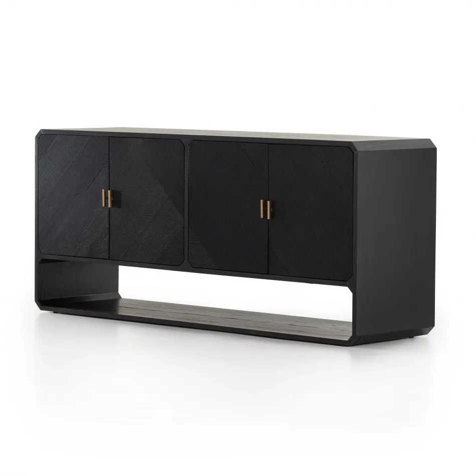 Caspian Sideboard Black Ash Veneer