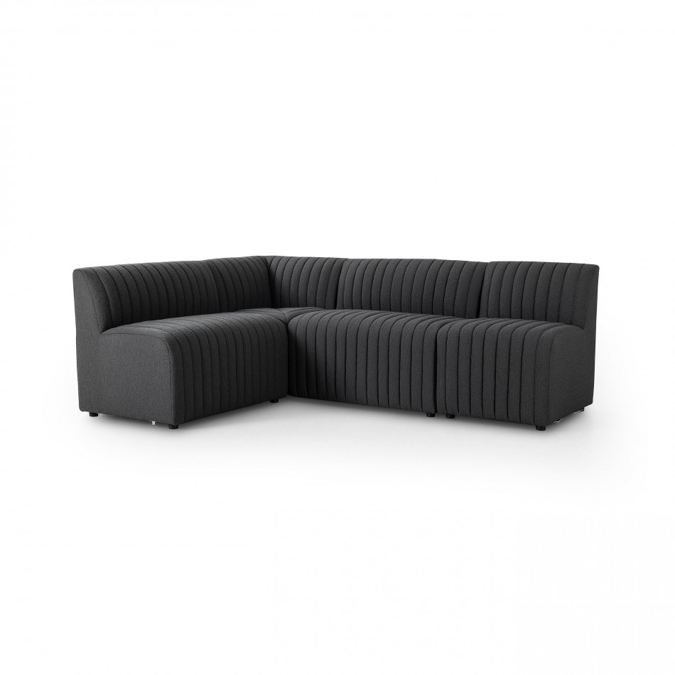 Augustine Din Banquette Lshp 91.5 Charcoal