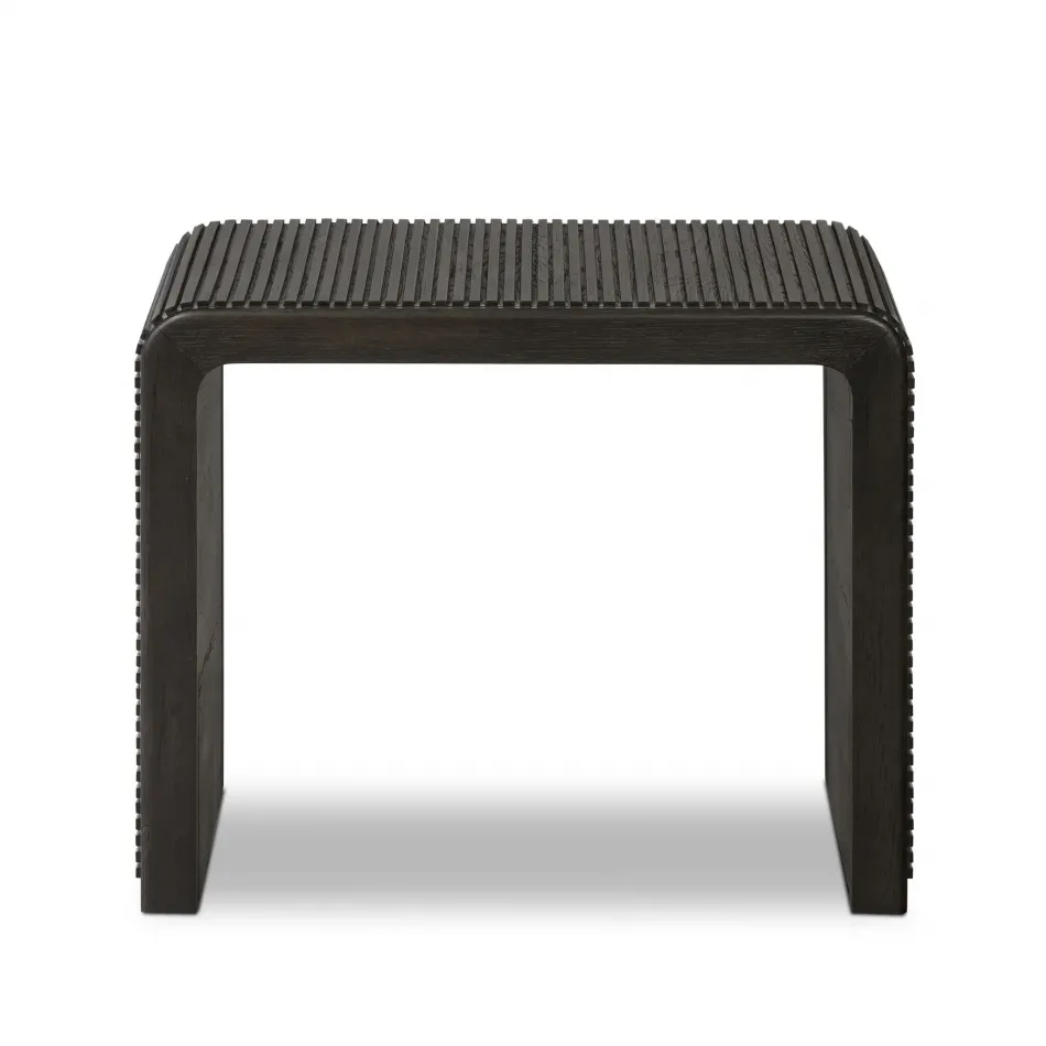 Leo End Table Smoked Black Smoke Black