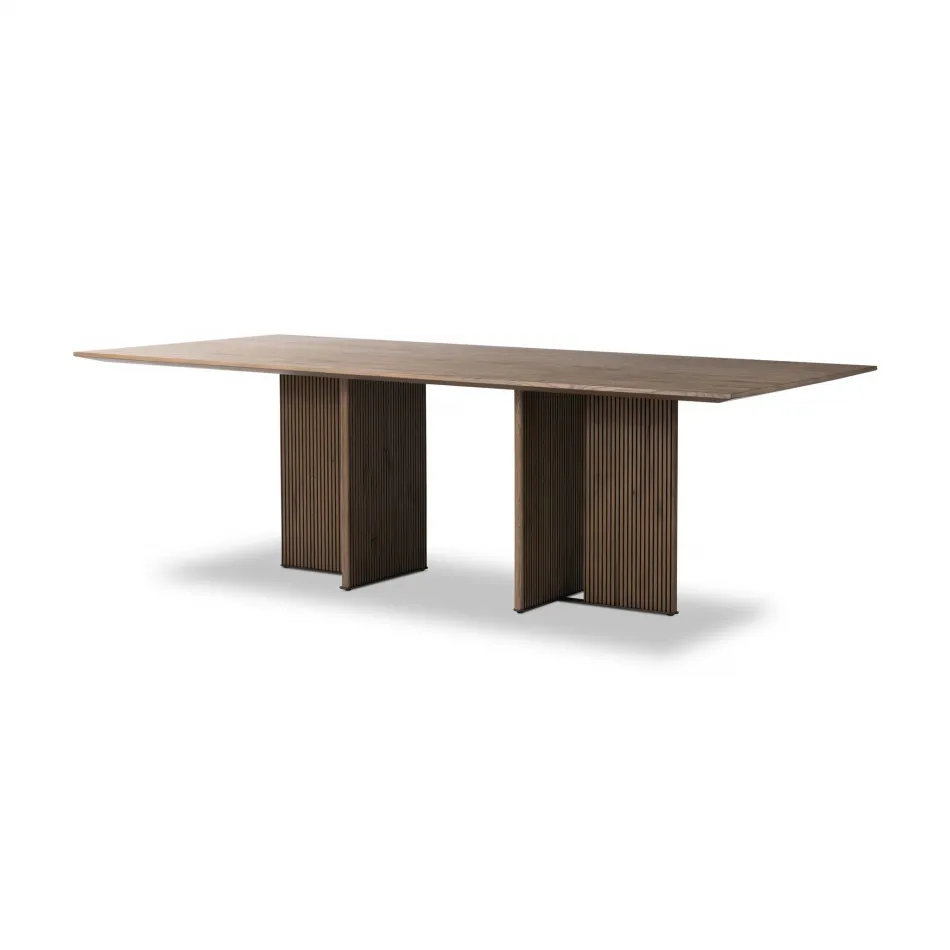 Leo Dining Table Rustic Grey Veneer