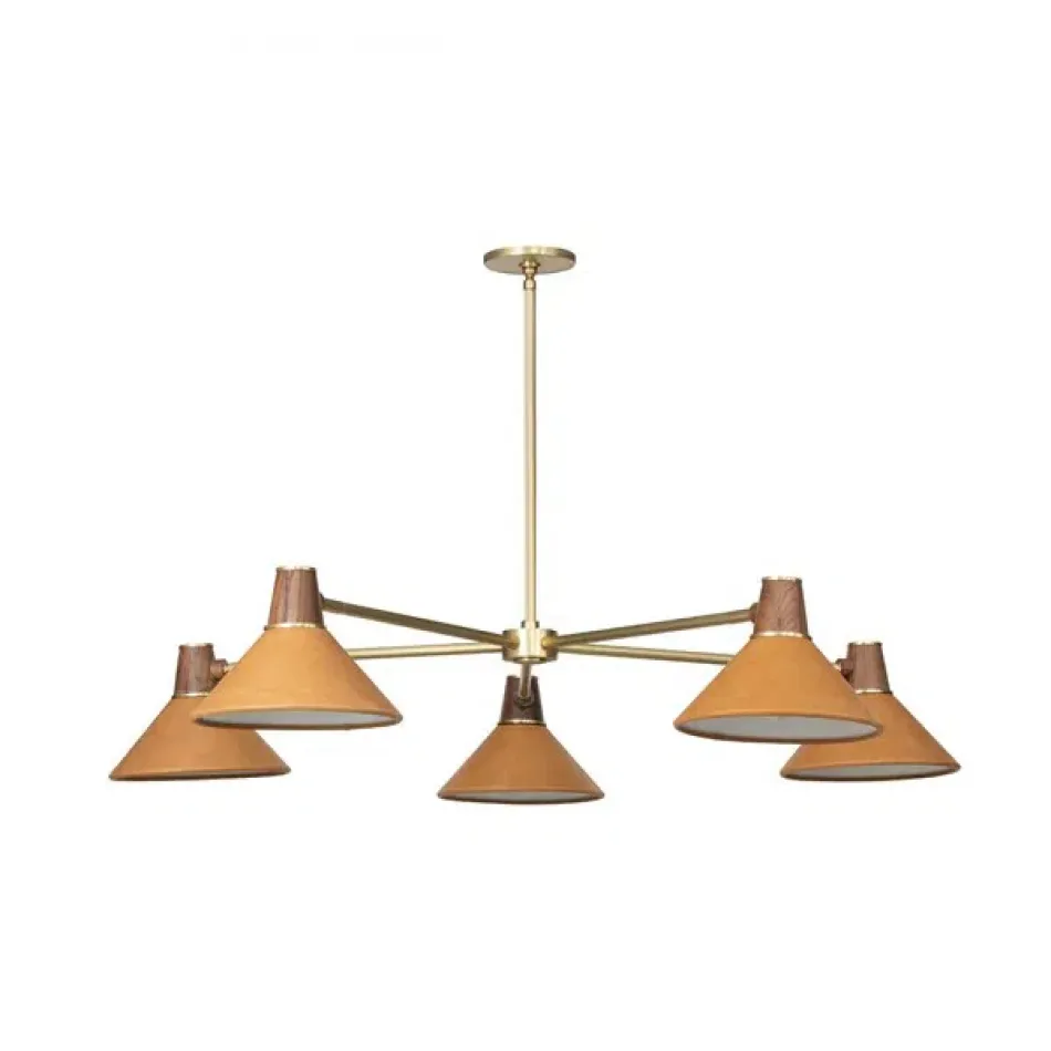 Cullen Chandelier Natural Walnut