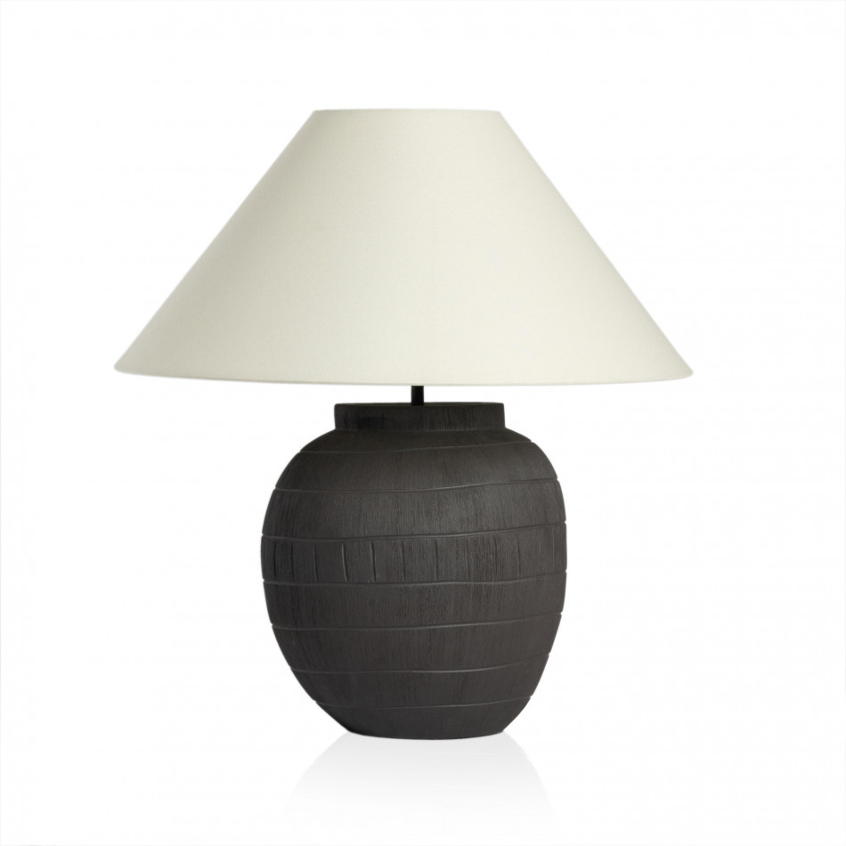 Muji Table Lamp Textured Matte Black