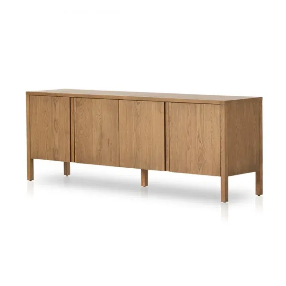 Riggs Media Console Amber Oak