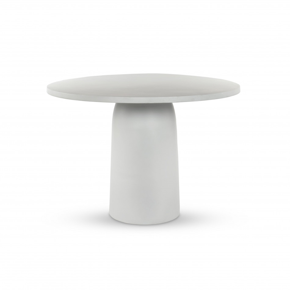 Basil Outdoor Dining Table 42" White