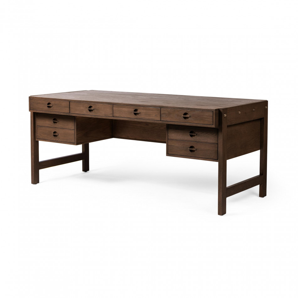 Oakley Desk Dark Toasted Oak