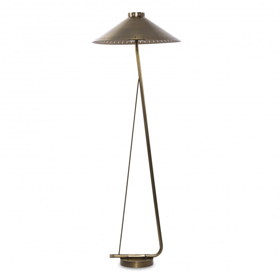 Egon Floor Lamp Antique Brass Iron