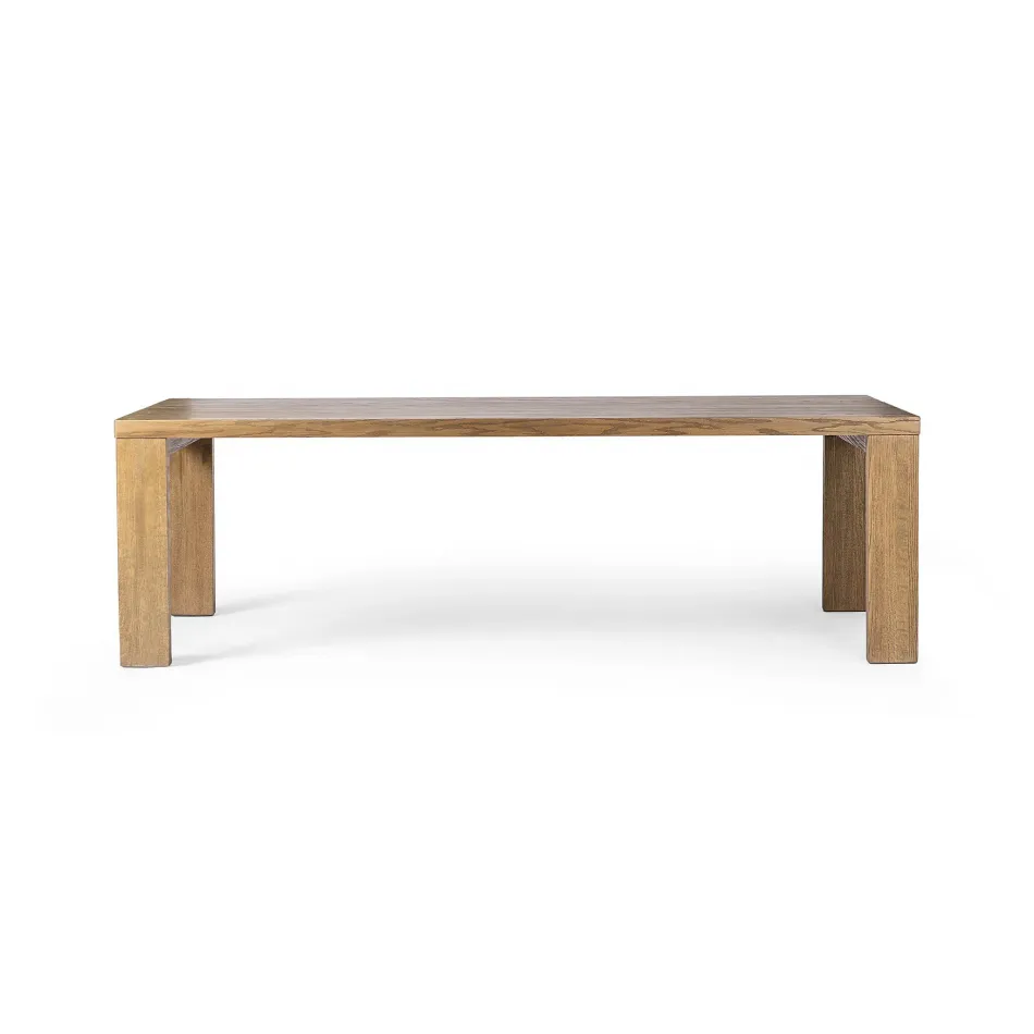 Millie Dining Table Drifted Oak Solid 96"