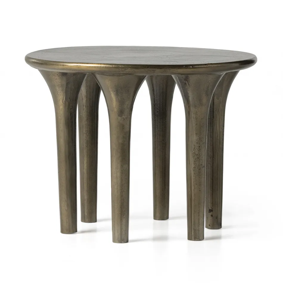 Kelden End Table Aged Bronze