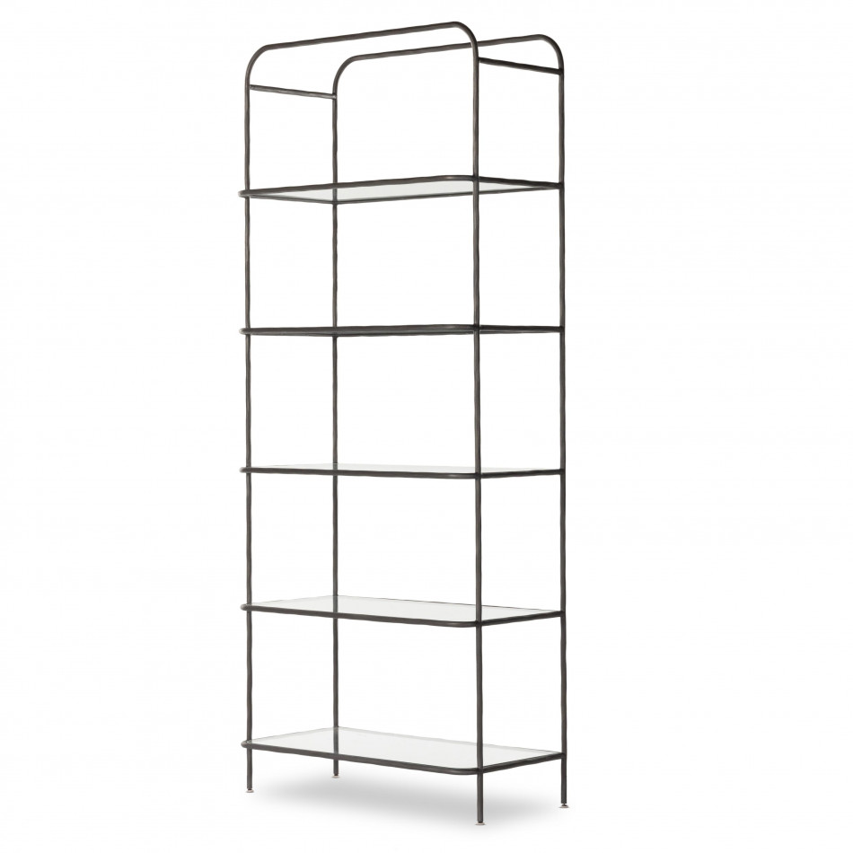 Swinton Bookcase Hammered Gunmetal