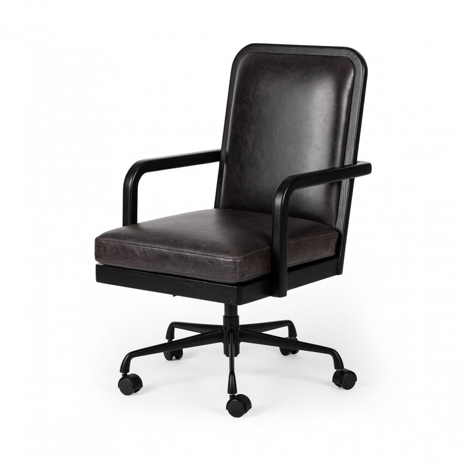 Lacey Desk Chair Brushed Ebony