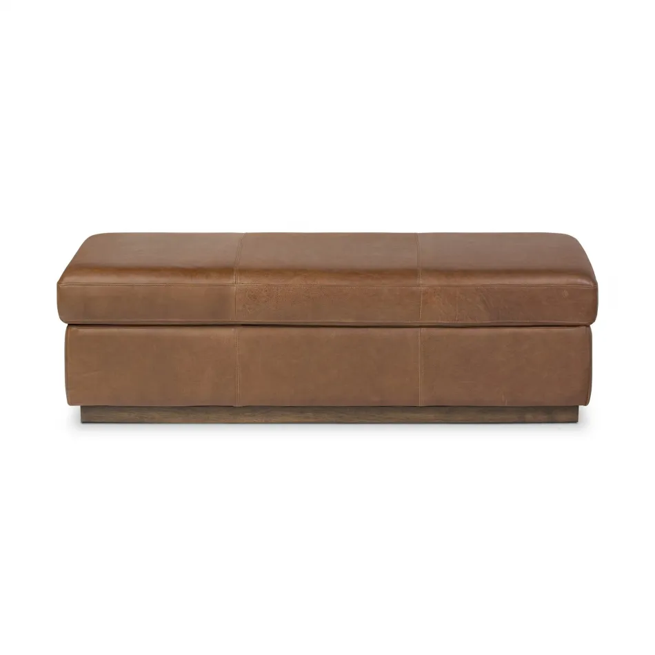 Alec Storage Ottoman Dulane Mahogany