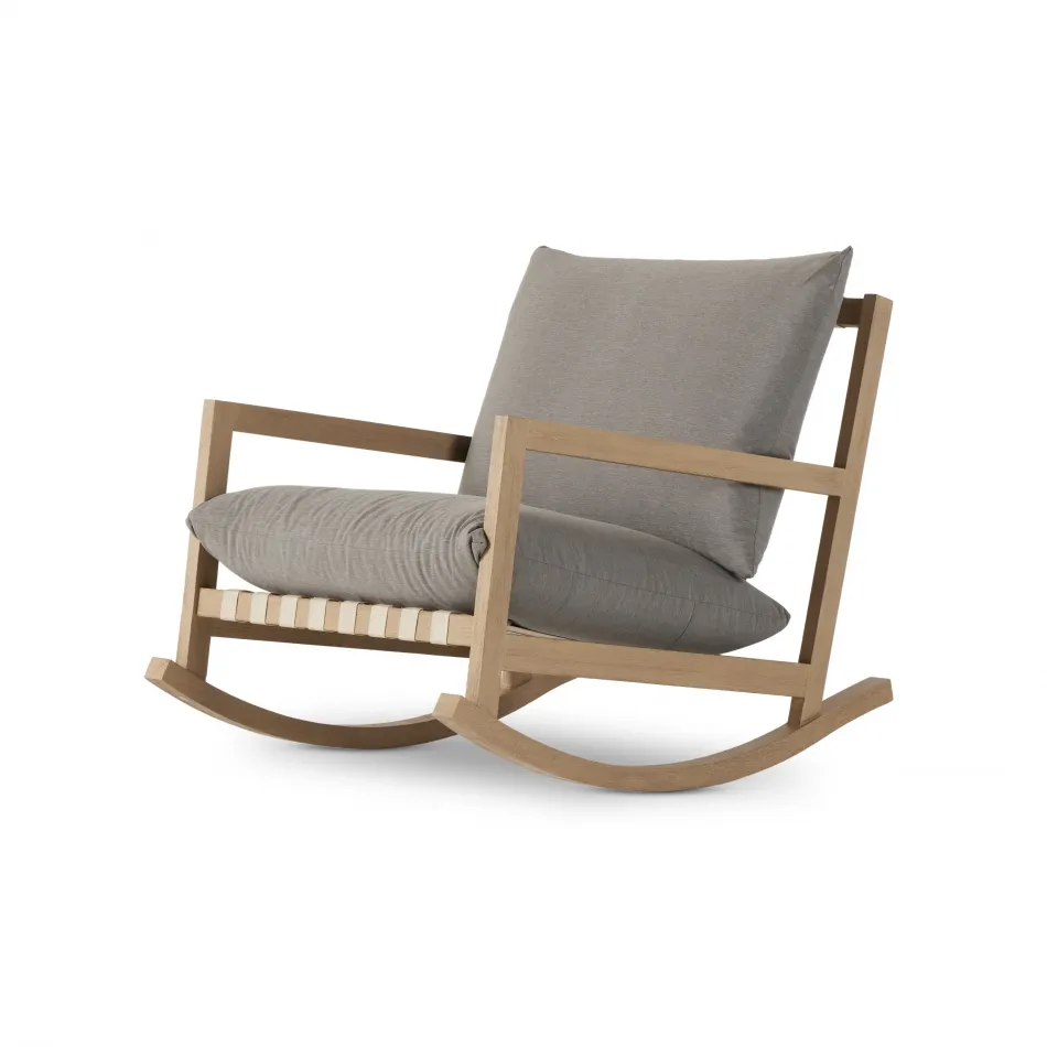 Aiken Outdoor Rocking Chair Charcoal