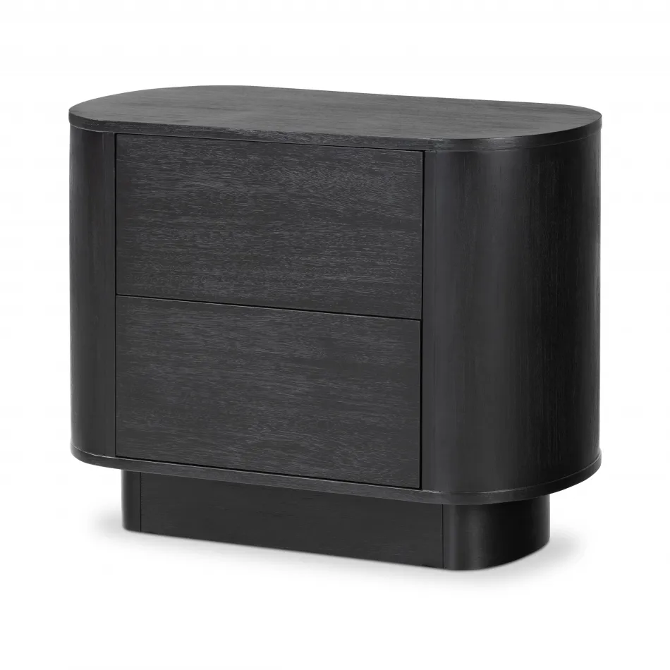 Paden Nightstand Aged Black Acacia