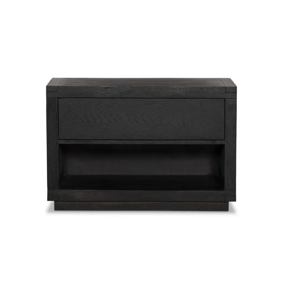 Warby Nightstand Worn Black Veneer