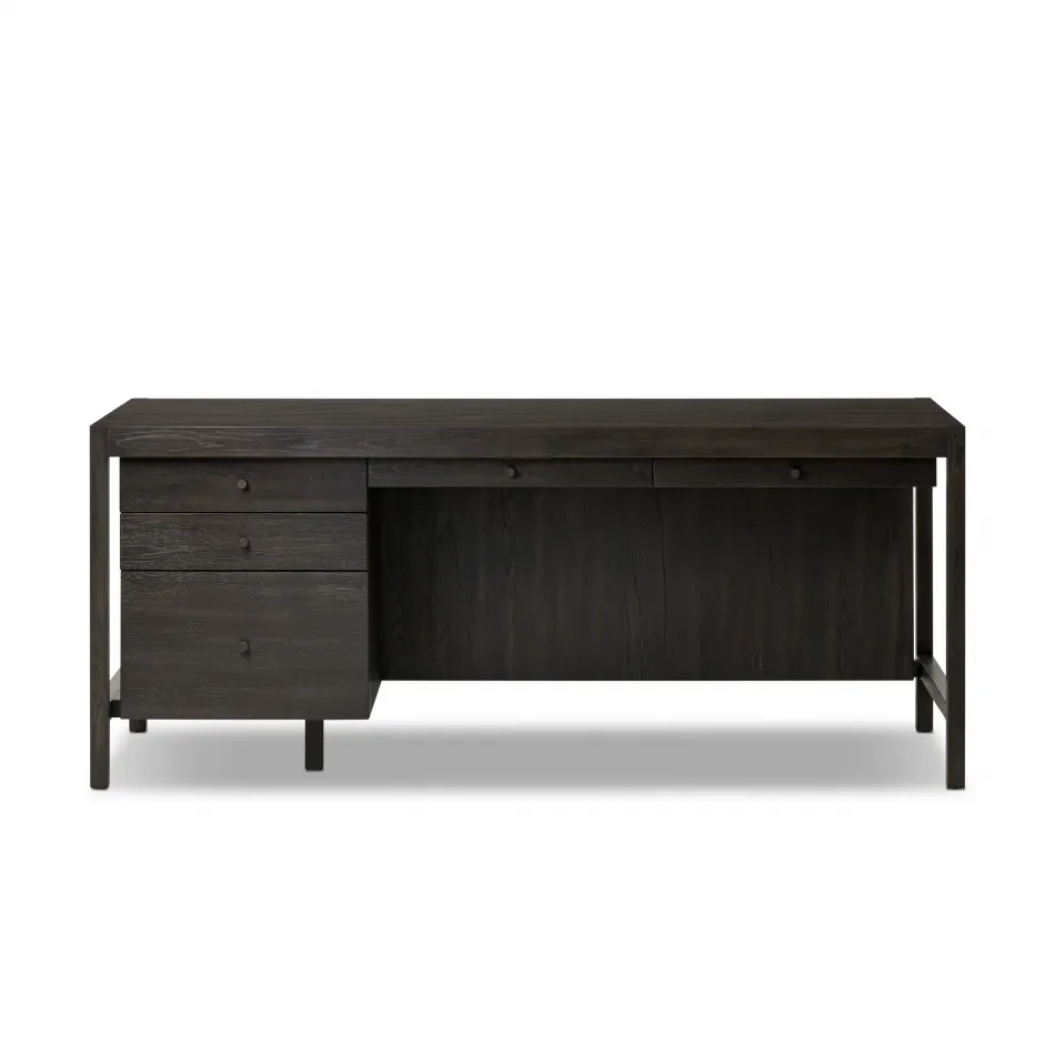 Suspension Desk Smoked Black Veneer