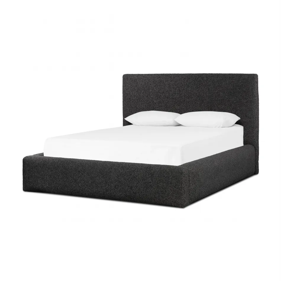 Quincy Bed Lisbon Charcoal Queen