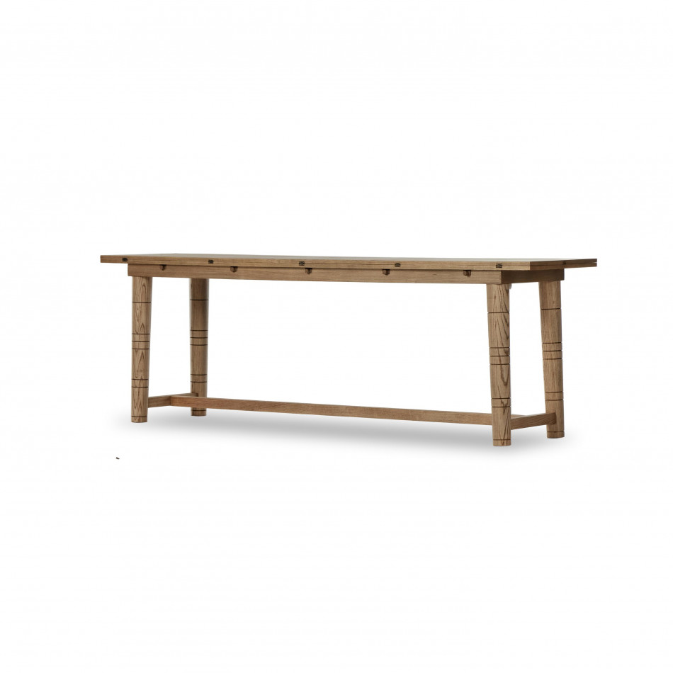 Flip Top Console Table Toasted Ash