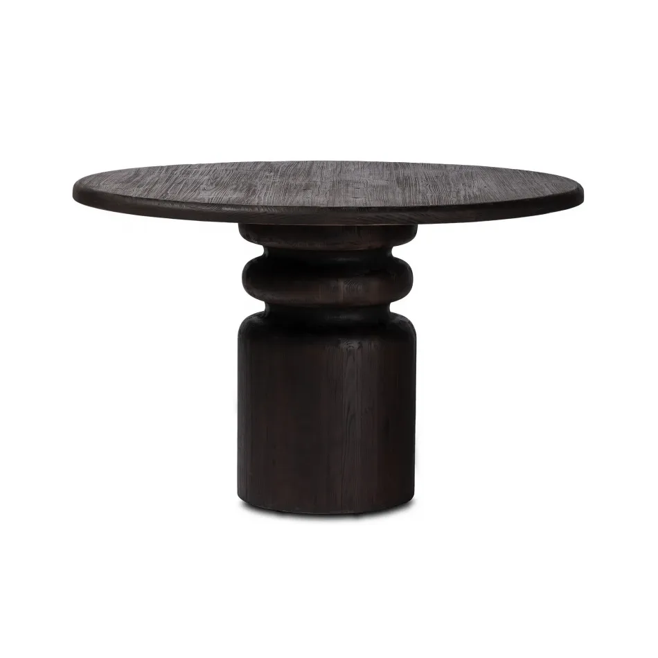 Kerrville Round Dining Table Burnt Pine