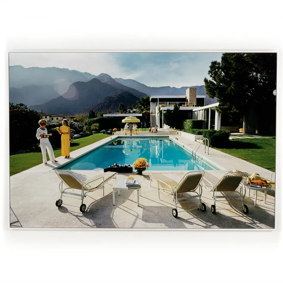 Palm Springs Pool By Slim Aarons 72" x 48"