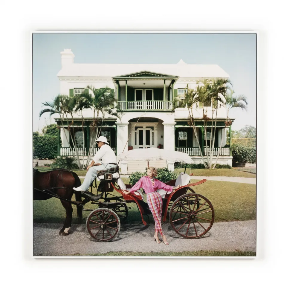 Bermudan Hostess By Slim Aarons 24" x 24"