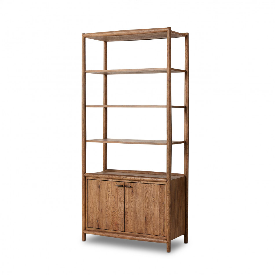 Glenview Bookcase Weathered Oak