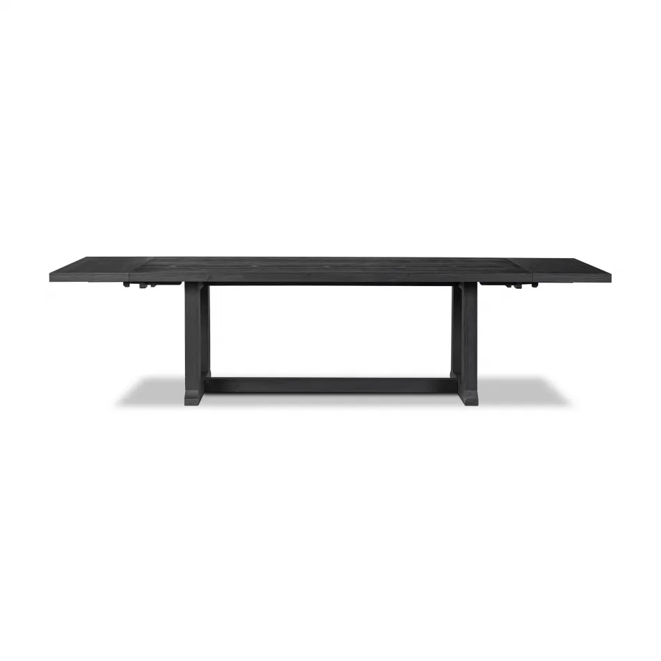 Otto Extension Dining Table Black Pine