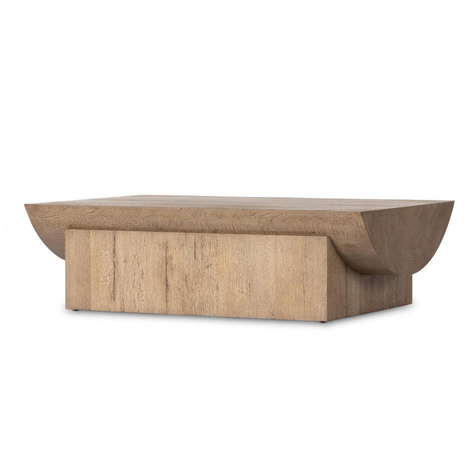 Elbert Coffee Table Rustic Oak Veneer