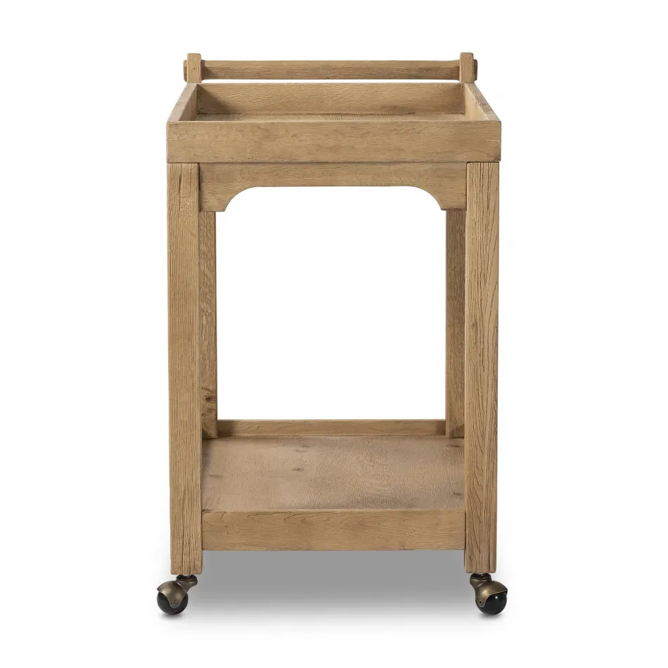 Myakka Bar Cart Worn Oak