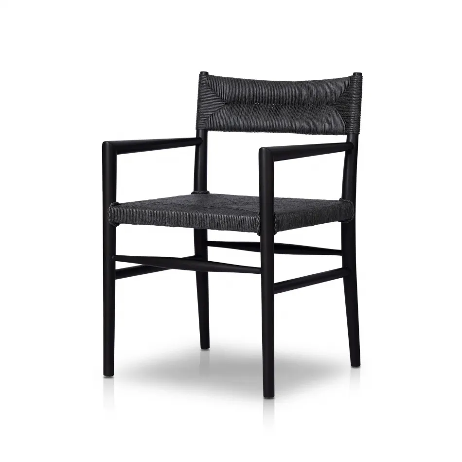 Lomas Outdoor Dining Armchair Black Teak