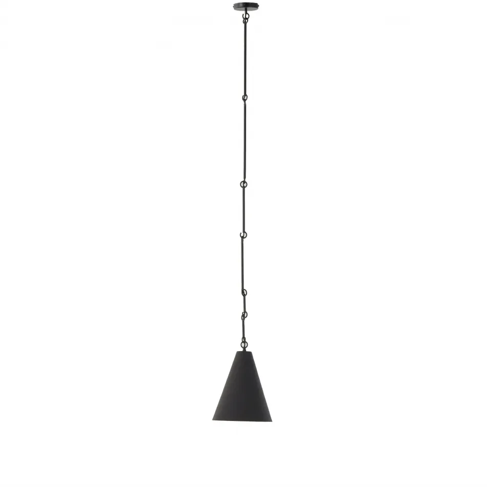 Grazia Small Pendant Matte Black Plaster