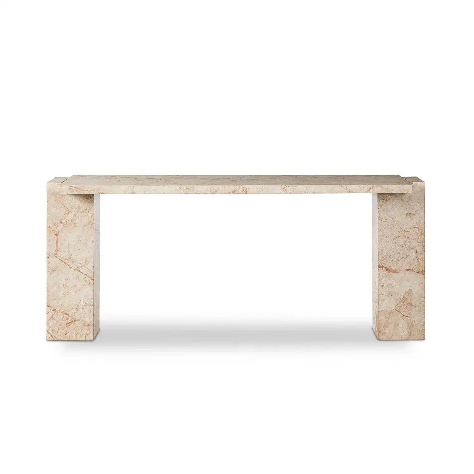 Romano Console Table Desert Taupe Marble