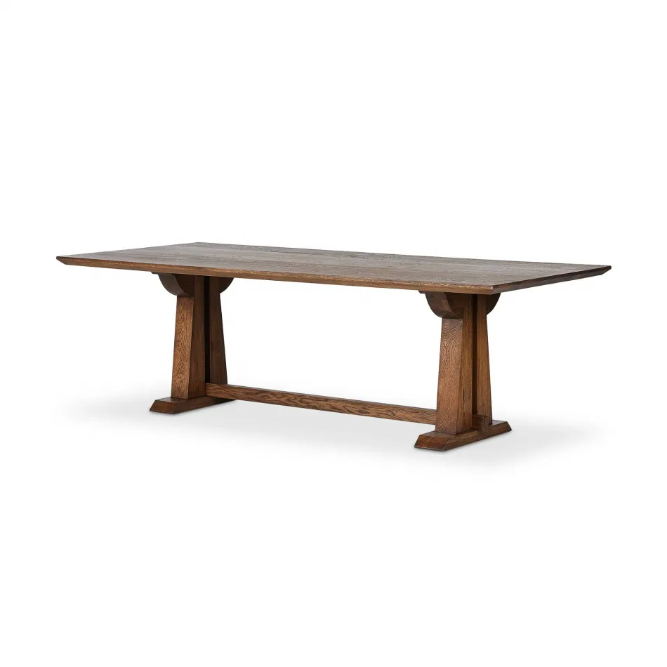 Ashwin Dining Table Brown Oak