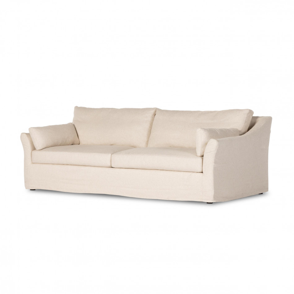 Delray Slipcover Sofa 97" Evere Creme