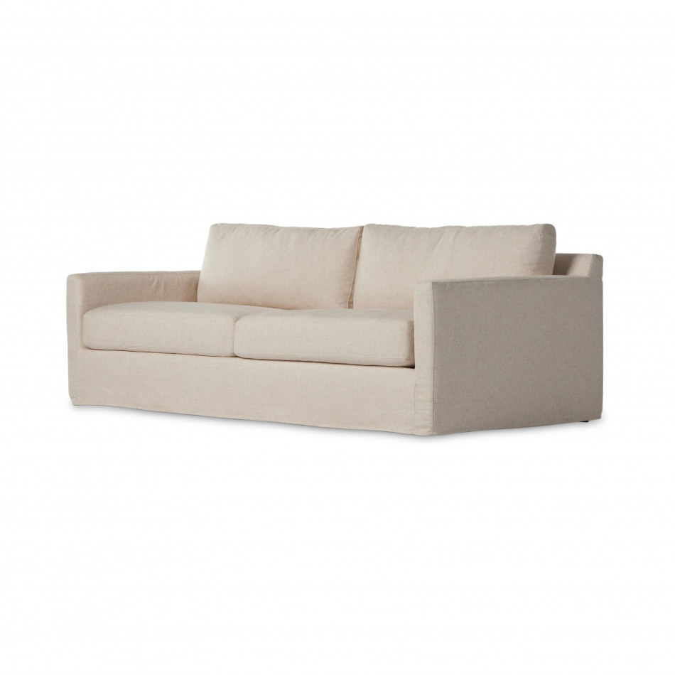 Hampton Slipcover Sofa 93" Evere Creme