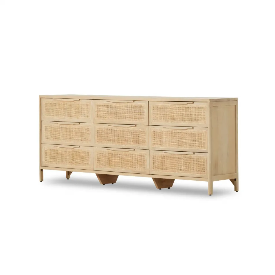 Sydney 9 Drawer Dresser Natural Mango